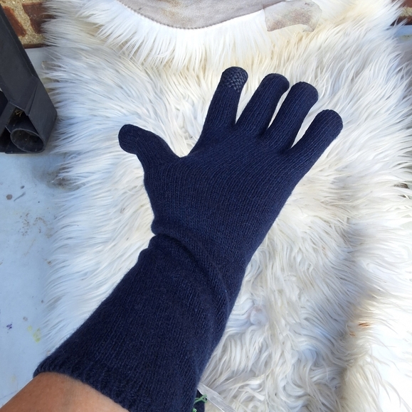 Portland Open Sesame Screen touch Cashmere glitter gloves OS NWT - Picture 8 of 11